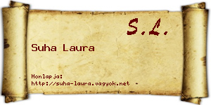 Suha Laura névjegykártya