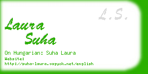 laura suha business card